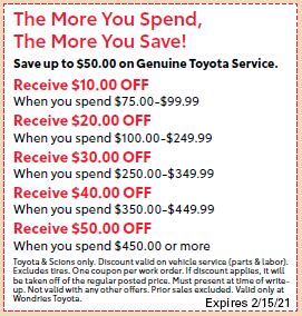 findlay toyota service coupons|Toyota Service Specials & Coupons